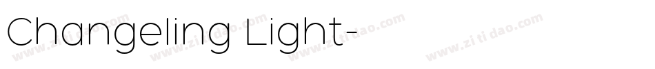Changeling Light字体转换